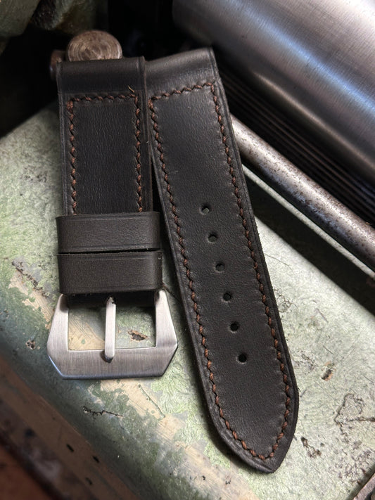 DARK BROWN Vintage style [sanders] strap