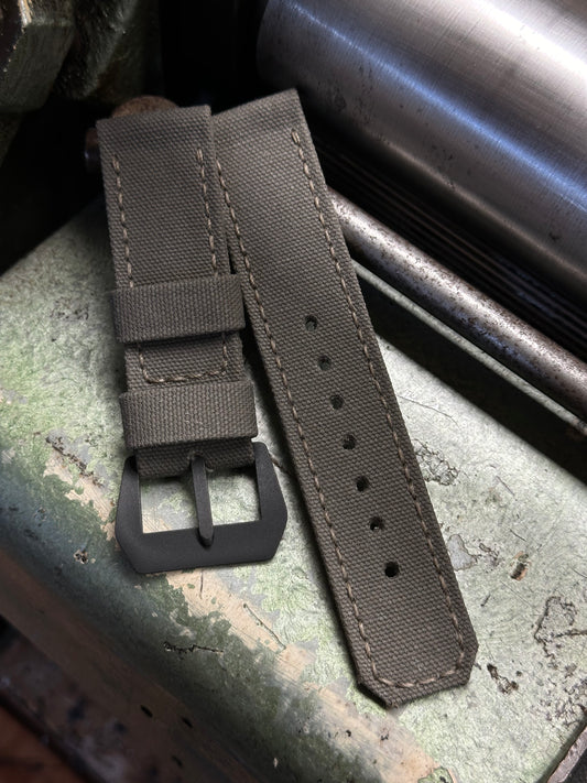 KA-73 OLIVE GREY technical fabric [sanders] strap (4 weeks throughput time)