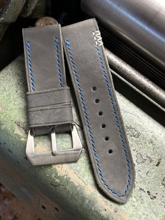 GRIGIO MEDIO - BRIGHT BLUE + LIGHT GREY 3X [sanders] strap W: 26/26 L: 130/75 T: 3,0mm